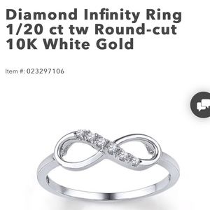 Kay jewelers diamond infinity ring. New!